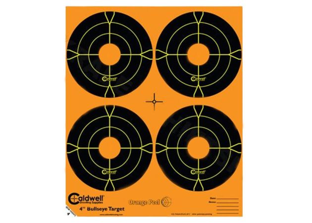 Doelstickers Caldwell Orange Peel bullseye targets 12.7x12.7 4"