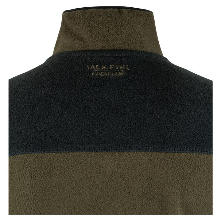 Snap Neck Fleecetrui Donkerolijf
