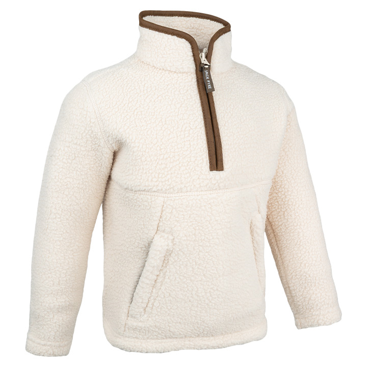 Junior Sherpa Fleecetrui Halve Rits Sail