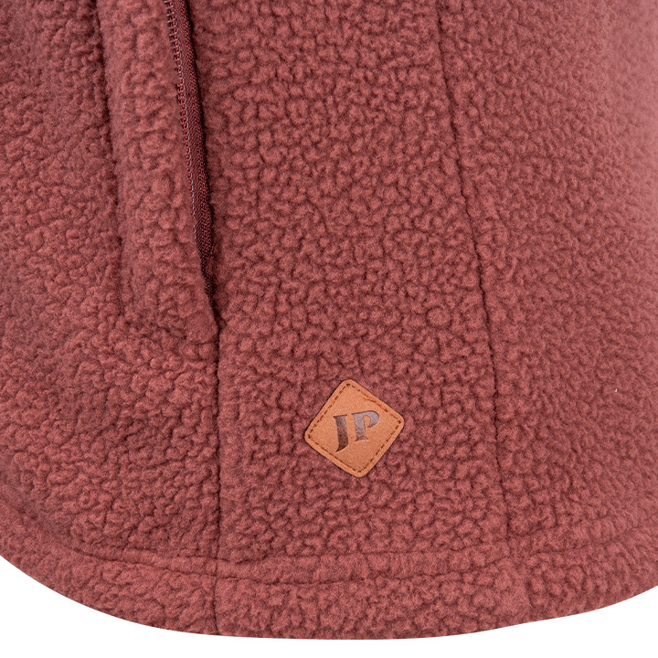 Dames Sherpa Fleece Bodywarmer Koperbruin