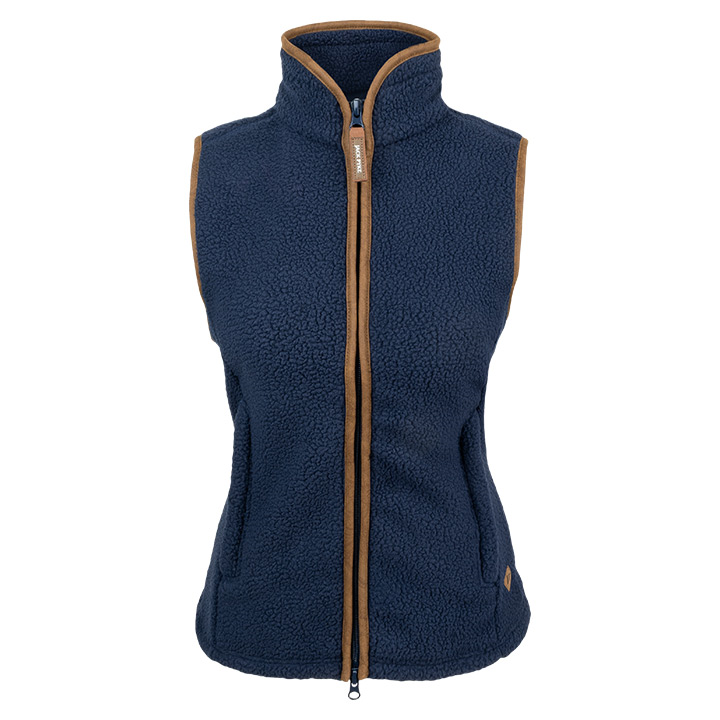 Dames Sherpa Fleece Bodywarmer Marineblauw