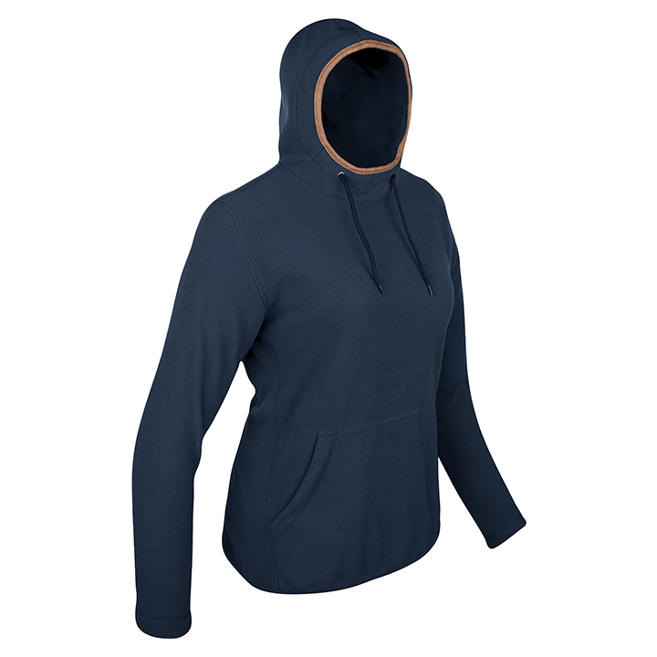 Dames Fleece Hoodie Marineblauw