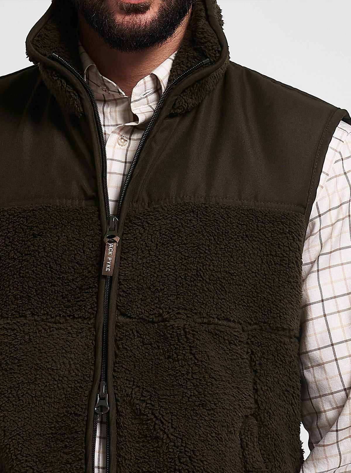 Sherpa Fleece Bodywarmer Donkerolijf