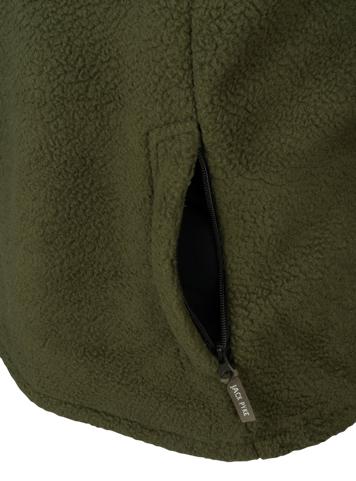 Sherpa Fleecetrui Halve Rits Shiitake