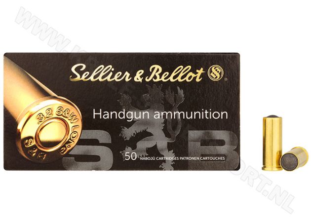 Kogelpatronen Sellier & Bellot Wad Cutter .32 S&W Long WC 100 grain