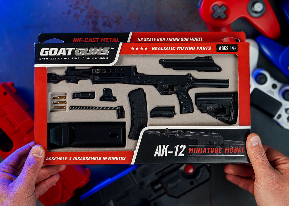 Miniatur Goatguns AK12 Schwarz