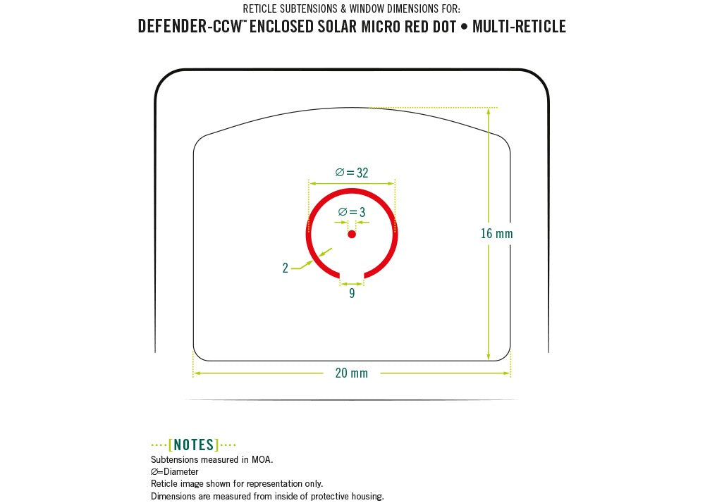 Vortex Defender-CCW geschlossenes Solar-Mikro-Rotpunktvisier