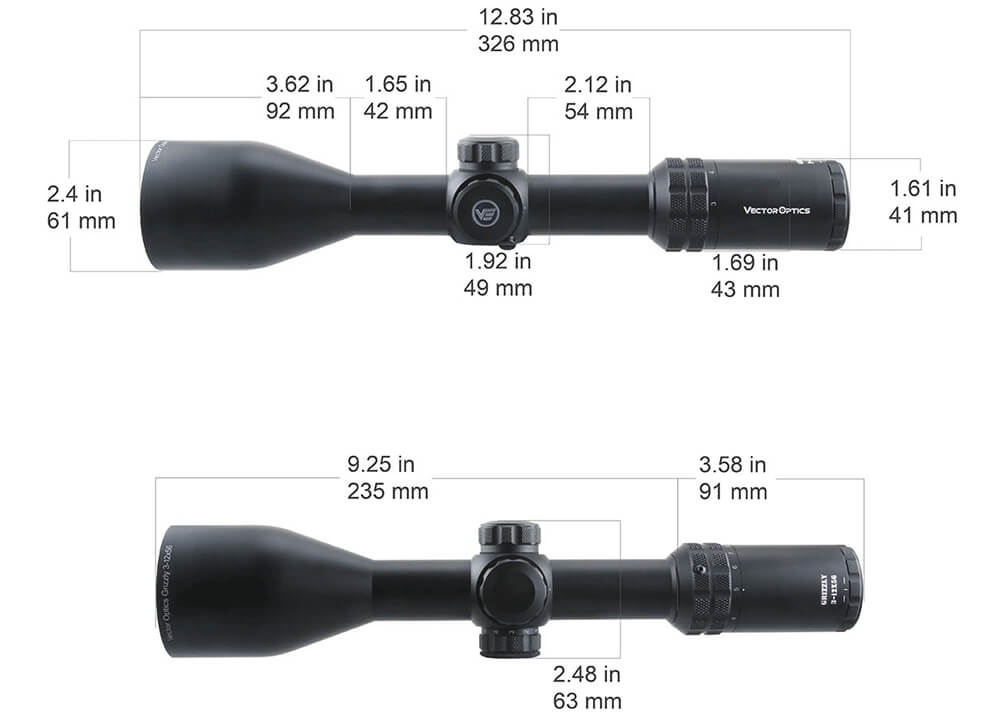 Vector Optics Grizzly 3-12x56 Zielfernrohr