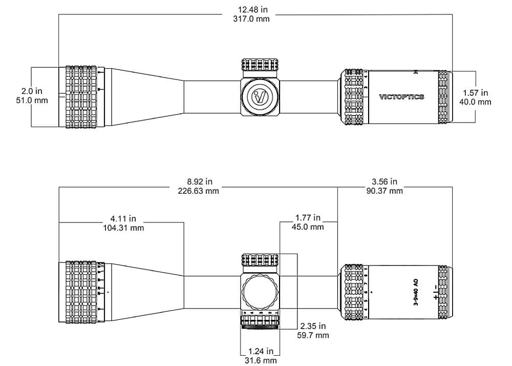 Victoptics SOI 3-9x40 VNM-1 MIL Zielfernrohr