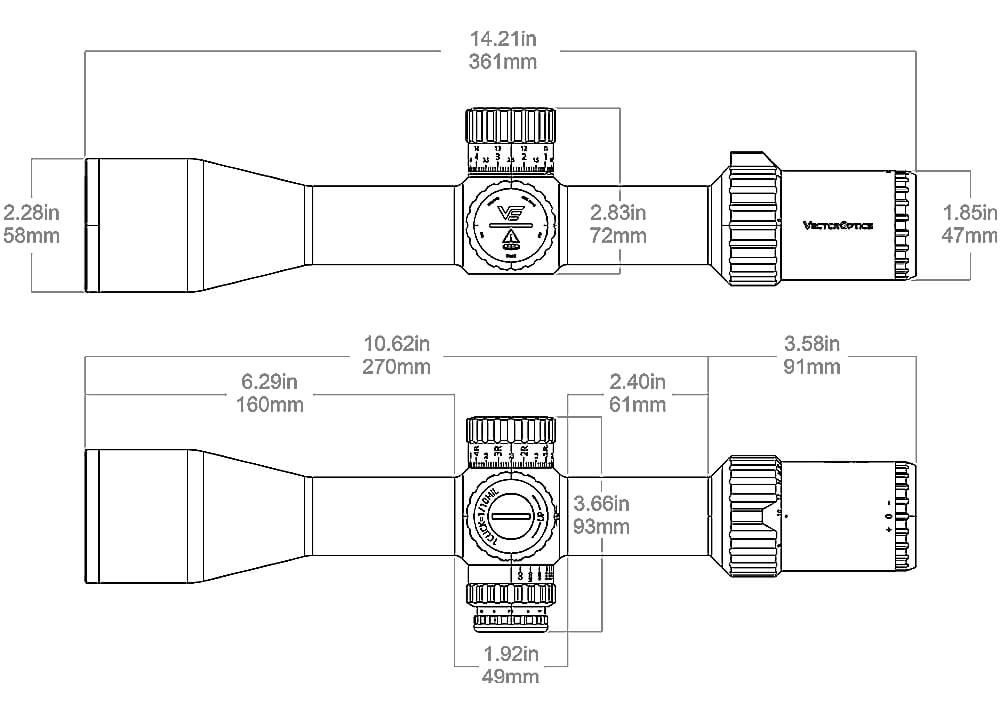 Vector Optics Tauron 6-24x50 VTA-3 MIL Zielfernrohr