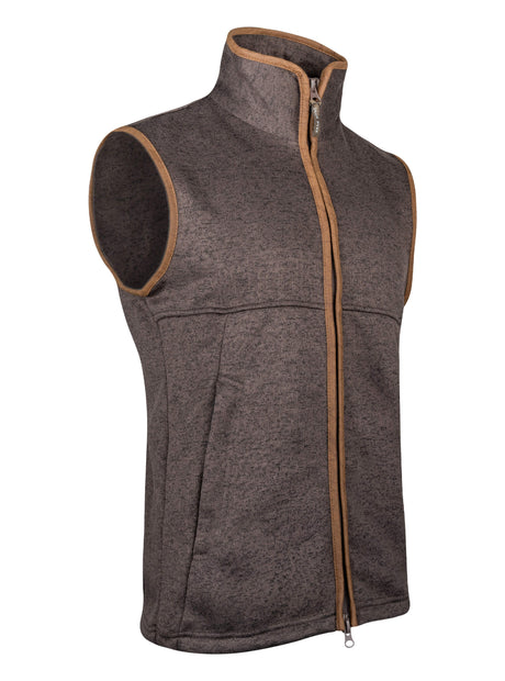 Melange Fleece Bodywarmer Marineblauw Gemêleerd