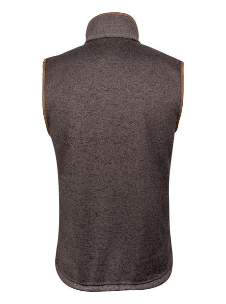 Melange Fleece Bodywarmer Donkerolijf Gemêleerd