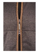 Melange Fleece Bodywarmer Bruin Gemêleerd