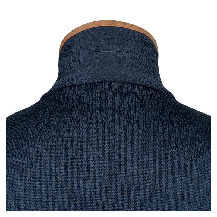 Melange Fleece Bodywarmer Marineblauw Gemêleerd