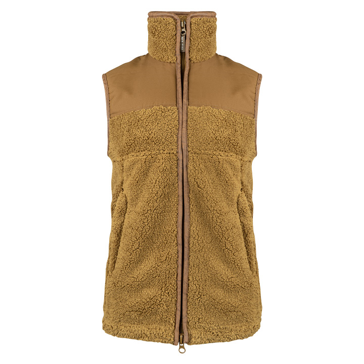 Sherpa Fleece Bodywarmer Camel