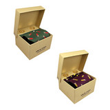Geschenkset Stropdas, Zakdoek en Manchetknopen Patroon