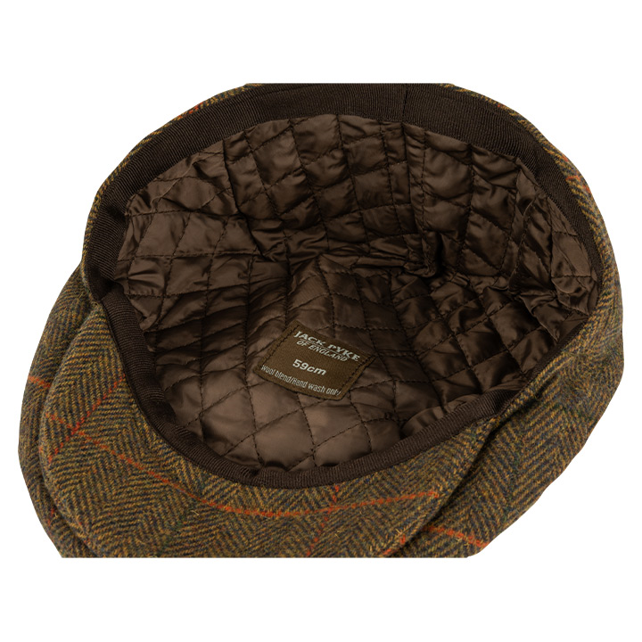 Flat Cap Wolmix Tweed Bruin