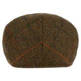 Flat Cap Wolmix Tweed Bruin