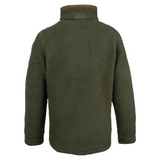 Junior Sherpa Fleecetrui Halve Rits Olijf