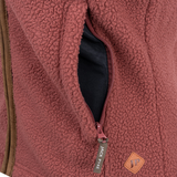 Dames Sherpa Fleece Bodywarmer Koperbruin