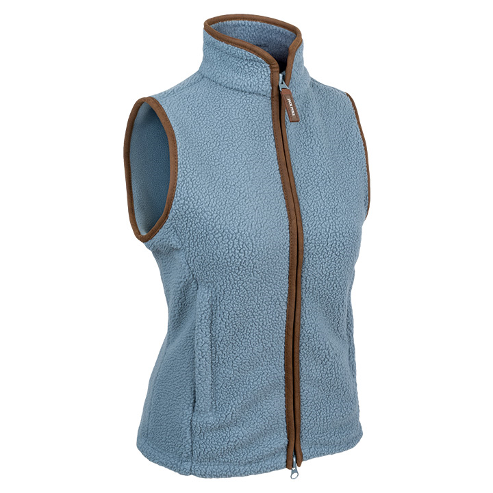 Dames Sherpa Fleece Bodywarmer IJsblauw