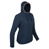 Dames Fleece Hoodie Marineblauw