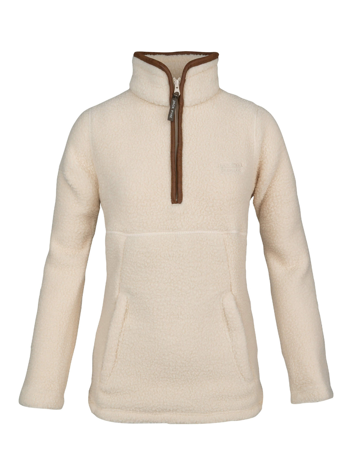 Dames Sherpa Fleecetrui Halve Rits Sail