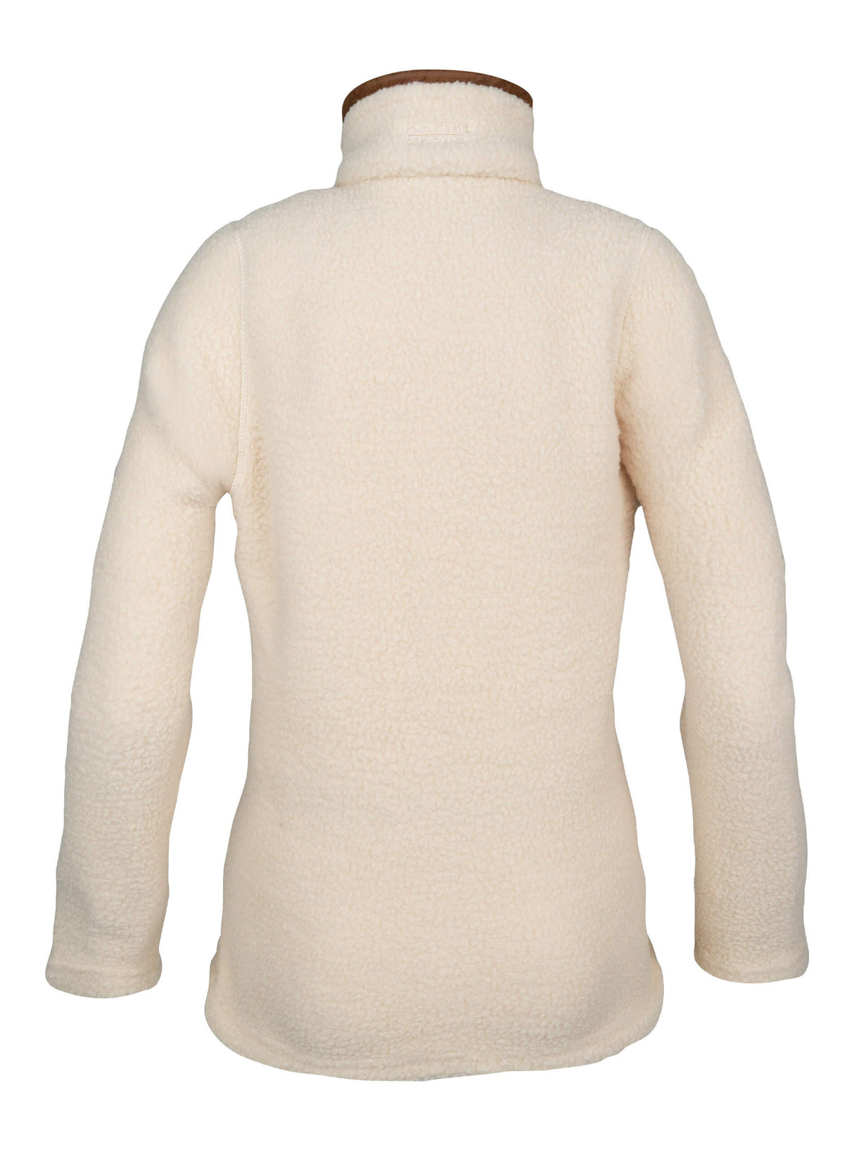 Dames Sherpa Fleecetrui Halve Rits Shiitake