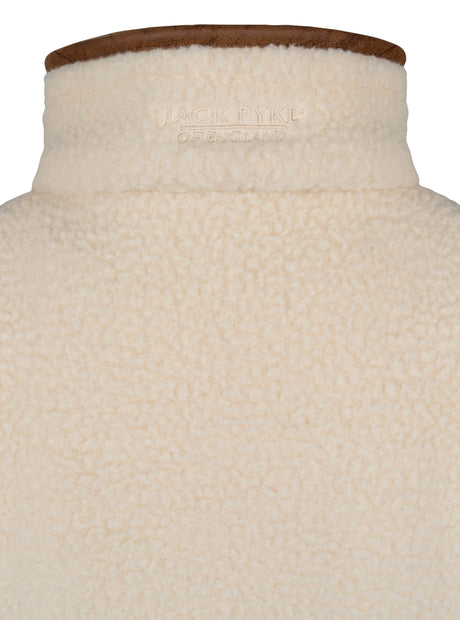 Dames Sherpa Fleecetrui Halve Rits Sail