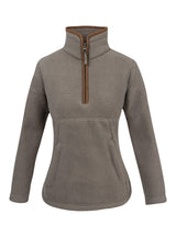 Sherpa Fleecetrui Halve Rits Shiitake