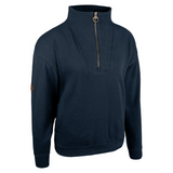 Dames Sweater Halve Rits Marineblauw