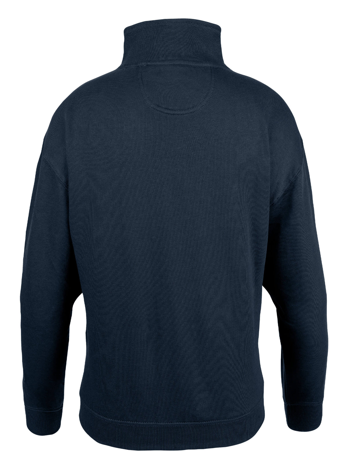 Dames Sweater Halve Rits Marineblauw