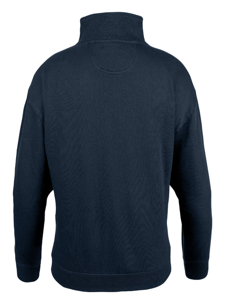 Dames Sweater Halve Rits Olijf