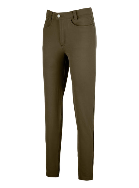 Dames Contour Stretchbroek Bruin