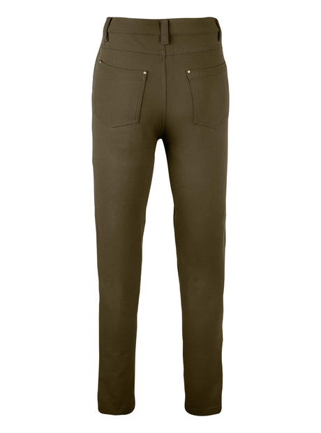 Dames Contour Stretchbroek Olijf