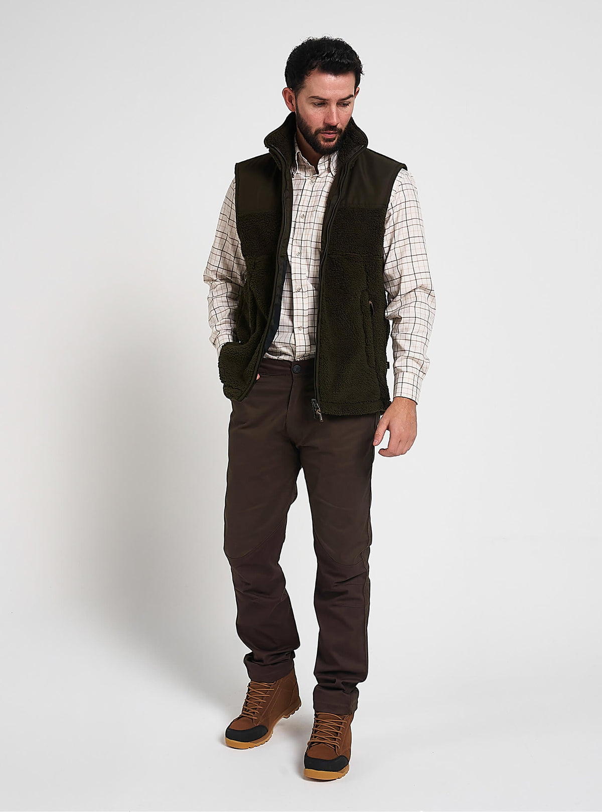 Sherpa Fleece Bodywarmer Donkerolijf