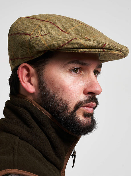 Flat Cap Wolmix Donkerolijf