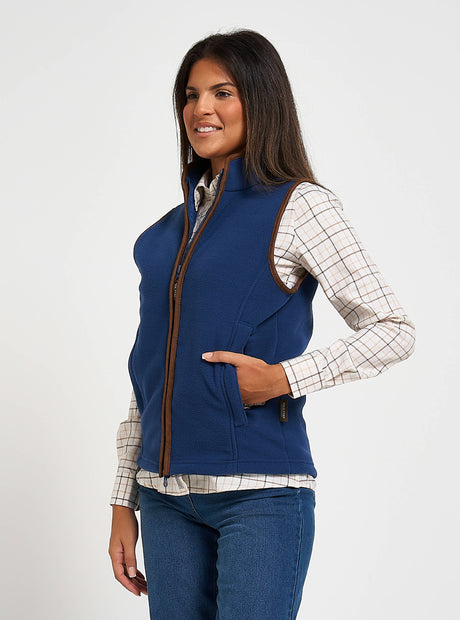 Dames Countryman Fleece Bodywarmer Donkerolijf