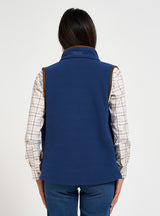 Dames Countryman Fleece Bodywarmer Marineblauw
