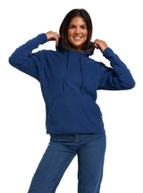 Dames Fleece Hoodie Marineblauw