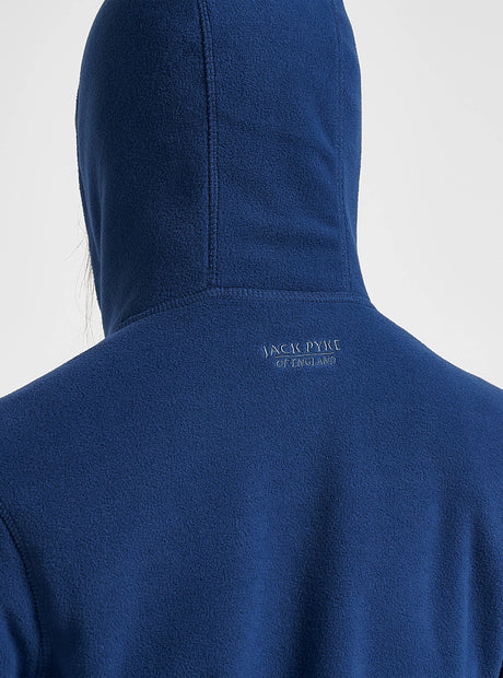 Dames Fleece Hoodie Marineblauw
