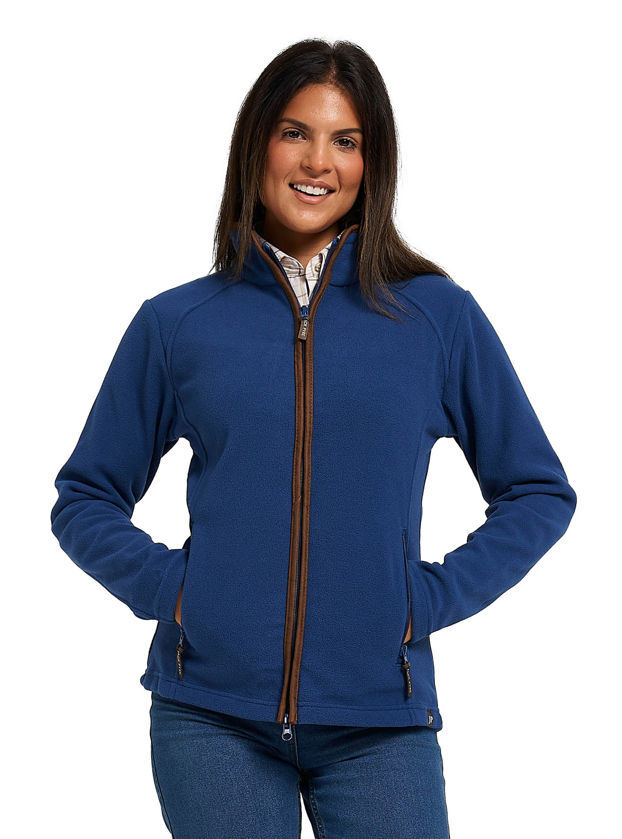 Dames Fleecejas Marineblauw