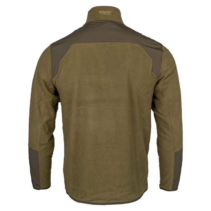 Rannock Fleecetrui Donker Mosterd