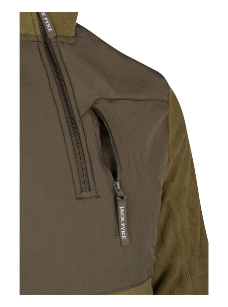 Rannock Fleecetrui Donkerolijf