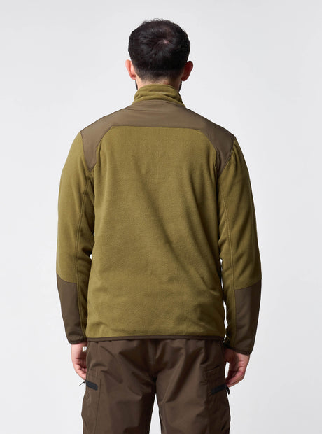 Rannock Fleecetrui Donker Mosterd