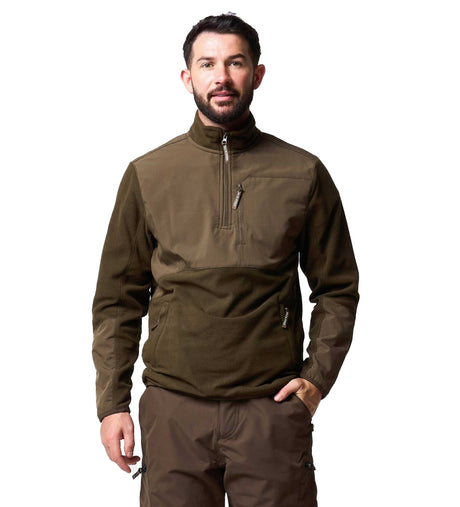 Rannock Fleecetrui Donkerolijf