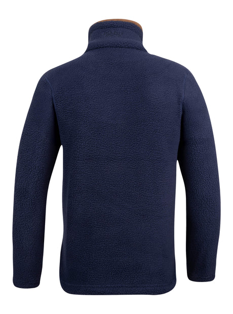 Junior Sherpa Fleecetrui Halve Rits Marineblauw