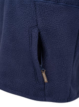 Junior Sherpa Fleecetrui Halve Rits Marineblauw