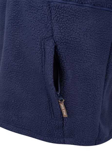 Junior Sherpa Fleecetrui Halve Rits Sail