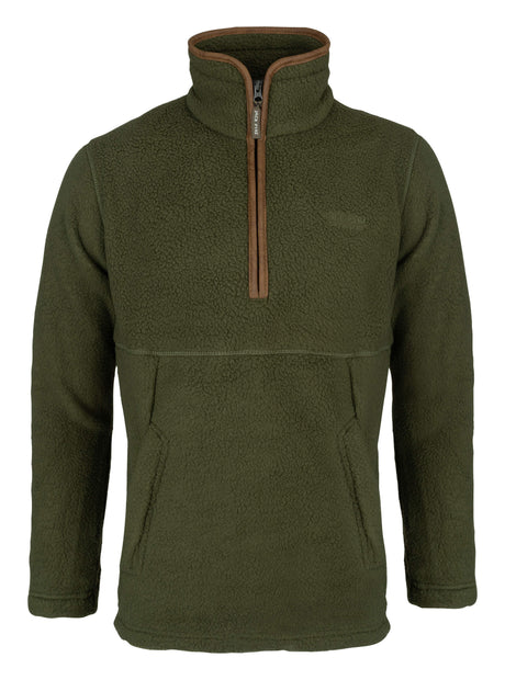 Sherpa Fleecetrui Halve Rits Shiitake